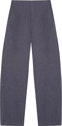 Cortana Tapered Broeken - Dames - Broeken - Blauw - M - Linnen - Broeken