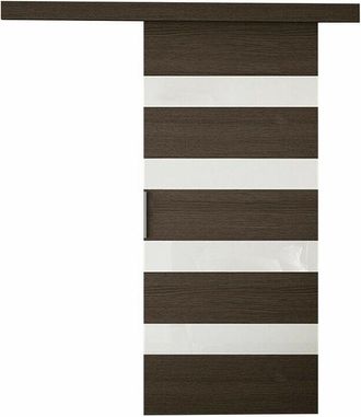 Mirjan24 Mobilier1 - Puerta Corredera Closico 174, Marr&oacute;n + Blanco