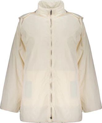 Herno Gewatteerde jas met wijde mouwen - Dames - Winterjassen - Wit - M - Polyester - Jassen