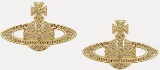 Vivienne Westwood Mini Bas Relief Earrings Gold Topaz Women