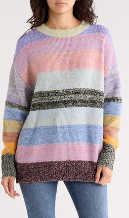 Desigual Stripe Pullover Sweater in Pink at Nordstrom Rack, Size Medium