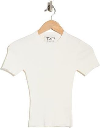 TWP Tease Short Sleeve Sweater in Ivory at Nordstrom Rack, Size X-Large