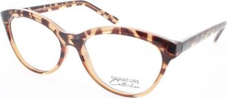 Signature Ladies Brown Rectangular Eyeglass Frames S7003TortBrown52