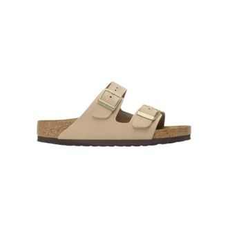 Birkenstock Sliders, female, Beige, Size: 10 US Arizona