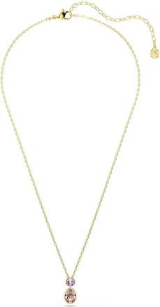 Swarovski Chroma Ketting - Dames - Accessoires - Roze - Maat: ONE Size Zijde