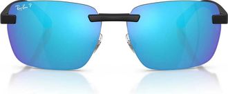 Ray-Ban Sunglasses Rb4470 Ch 601 Sa1 Sand Black/Blue Unisex Polarized