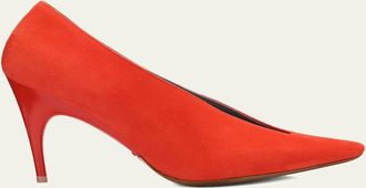 Balenciaga 90mm Duchesse Suede Pumps