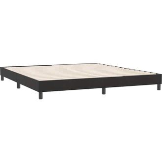 vidaXL Estructura De Cama Sin Colch&oacute;n Terciopelo Negro 180x220 Cm Vidaxl