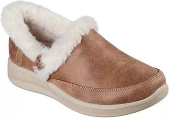 Skechers Cozy Escape 168114-CSNT Slippers Womens Brown Casual Shoes RHS8198