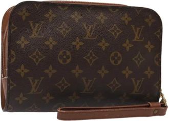Louis Vuitton Pre-owned Canvas clutches - Dames - Vintage Clutch - Bruin - ONE Size - Vintage
