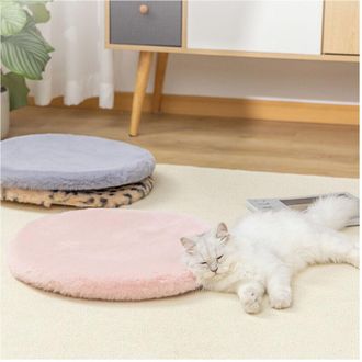 Trade Shop Trade Shop - Tappeto Cute Pelliccia Fluffy Vari Colori Living Stanza Da Letto Salone 90x90 Cm