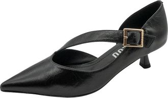 Bibi Lou Schoenen, Dames, Zwart, 39 EU, Leer, Anouk Pumps