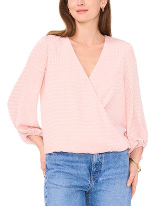 Vince Camuto Cross Front Blouse