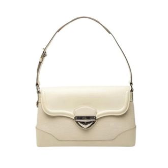 Louis Vuitton Pre-owned Bagatelle PM - Dames - Pre-owned - Wit - Maat: ONE Size Leer
