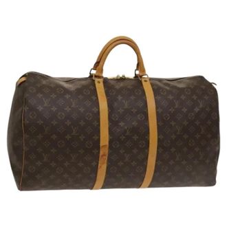 Louis Vuitton Tweedehands Canvas Louis Vuitton tassen - Dames - Pre-owned - Bruin - Maat: ONE Size Leer
