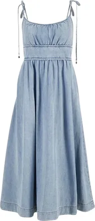 Zimmermann Kleedjes, Dames, Blauw, L, Denim, Wanderlust Denim Picnic Jurk