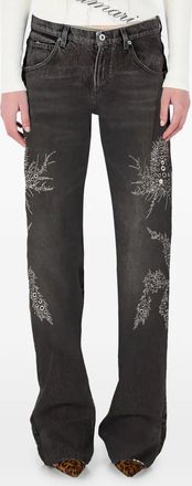 Blumarine Jeans verfraaid met ringlets - Zwart