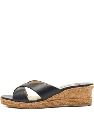 Jimmy Choo London 60mm Almer wedge sandals - Black