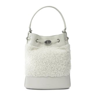 Zanellato Witte Handtas met Wol-Effekt Weefsel - Dames - Schoudertassen - Wit - ONE Size - Wol - Tassen