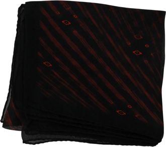 Costume National Prachtige Sjaal Bandana Hoed - Dames - Zijden sjaals - Zwart - ONE Size - Accessoires