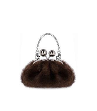 Weekend by Max Mara CLUTCH PASTICCINO MINI TUBO MARRONE MAX MARA WEEKEND
