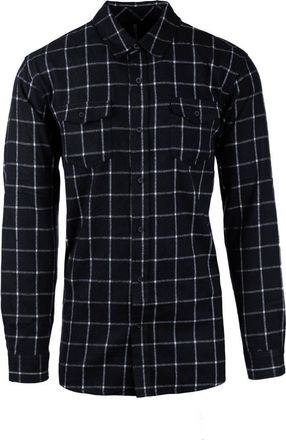 Burnside Plaid Flannel Shirt in Navy White at Nordstrom Rack, Size Xx-Large
