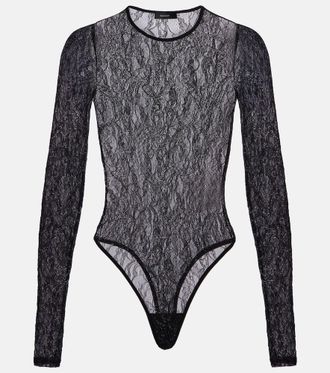 Wardrobe.NYC Floral lace bodysuit