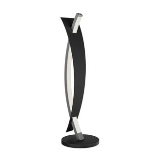 Lucande L&aacute;mpara de mesa led de metal negro