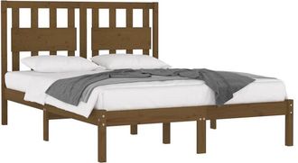vidaXL Vidaxl - Estructura De Cama Madera Maciza De Pino Marr&oacute;n Miel 200x200 Cm