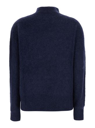 Merci Wool-Blend Turtleneck Sweater - Blue