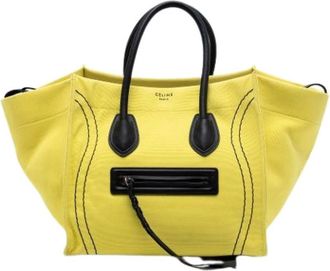 Celine Pre-owned Tote Bags, female, Yellow, Size: ONE SIZE Pre-owned The Phantom Tote Bag