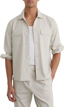 Reiss Cleric Shirt Jacket in Stone at Nordstrom, Size Xx-Large