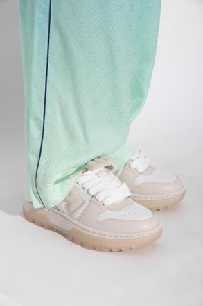 Off-white OOO Chunky Varsity Sneakers, Womens, Beige