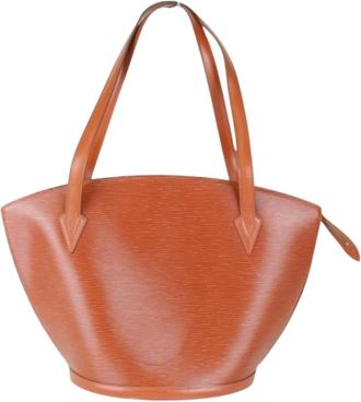 Louis Vuitton Pre-owned Tote Bags, female, Brown, Size: ONE SIZE Pre-owned Stylish Handbag with Leather Accents