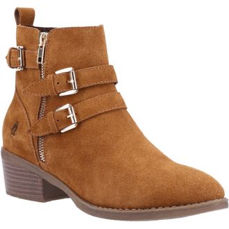 Hush Puppies Dames/dames Jenna Leren Enkellaarsjes (Tan)