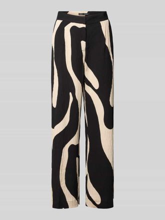 Mango Stoffhose aus Viskose-Mix im Allover-Look Modell NIKITA in Black, Gr&ouml;&szlig;e 34