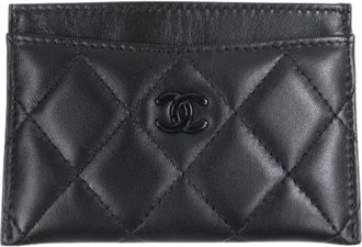 Chanel Pre-owned Wallets, female, Black, Size: ONE SIZE Pre-owned Leather Wallet