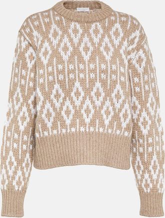 Brunello Cucinelli Jacquard cashmere sweater