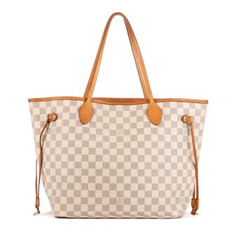Louis Vuitton Pre-owned Womens Neverfull MM Handbag - White - One Size