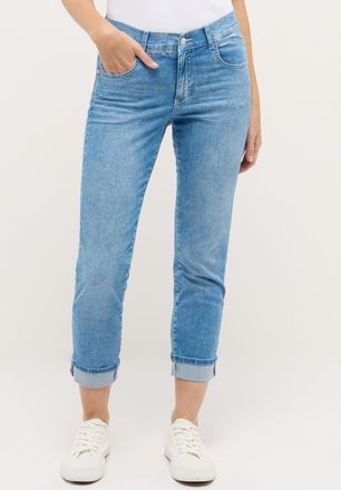 Angels 5-Pocket-Jeans ANGELS DARLEEN CROP TU RIBBON, Damen, Gr. 34, L&auml;nge 30, blau (light blau used), Denim/Jeans, Obermaterial: 89% Baumwolle, 8% Polyester,