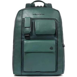 Piquadro Heren, Tassen, Groen, Maat: ONE Size Leer