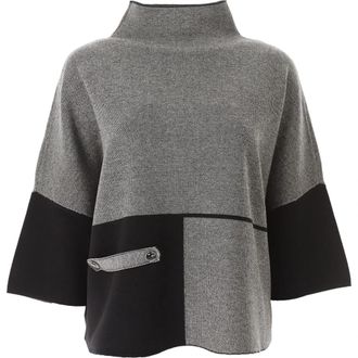 Joseph Ribkoff Grijze Turtleneck - Dames - Coltruien - Grijs - M - Truien & Vesten