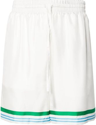 Casablanca Le Jeu silk shorts - men - Polyester/Silk - 3XL - White