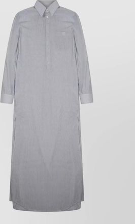 Celine shirt dress long sleeves chest pocket slits