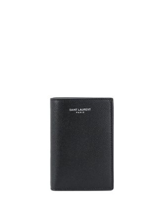 Saint Laurent Black Logo Wallet