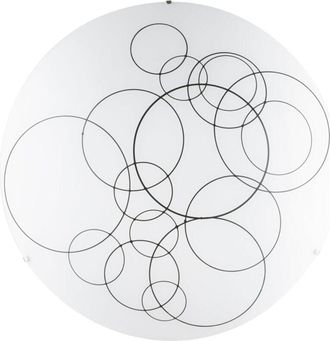 Fan Europe Plafoniera karma in vetro bianco 50 cm