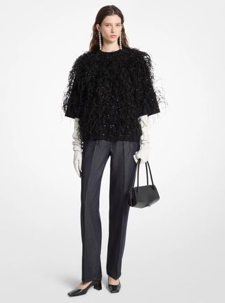 Michael Kors Hand-Embroidered Cashmere Sweater