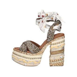 Kurt Geiger Schoenen, Dames, Veelkleurig, 40 EU, Chelsea Scarf Platform