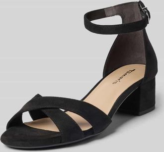 Tamaris Tamaris Sandaletten mit Velourslederoptik in Black, Gr&ouml;&szlig;e 36