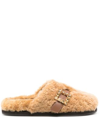Roberto Festa Milano Marcus shearling slippers - Brown